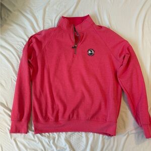 Fairway & Greene Vibrant Pink Quarter-Zip Pullover